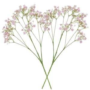 5x stuks kunstbloemen Gipskruid/Gypsophila takken roze 70 cm