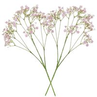 5x stuks kunstbloemen Gipskruid/Gypsophila takken roze 70 cm - thumbnail