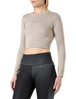 4F Functionele longsleeve TSDLF010 jeans, beige, XS/S voor dames, Gris, XS