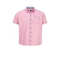 Charles Colby loose fit overhemd DUKE CHATWIN Plus Size roze