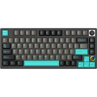 HelloGanss HS75T Obsidian toetsenbord 75%, RGB leds, PBT Doubleshot keycaps, hot swap, 2,4 GHz / Bluetooth / USB-C - thumbnail