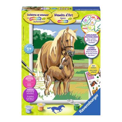 Ravensburger schilderen op nummer paardenliefde Ravensburger schilderen op nummer paardenliefde