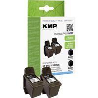 KMP Inktcartridge vervangt HP 21, C9351AE Compatibel 2-pack Zwart H29D 1900,4021 - thumbnail