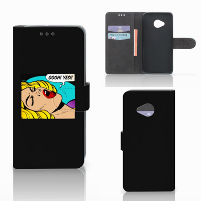 HTC U11 Life Wallet Case met Pasjes Popart Oh Yes HTC U11 Life Wallet Case met Pasjes Popart Oh Yes