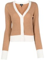 rag & bone cardigan nervuré en cachemire - Marron