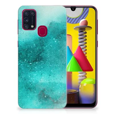 Hoesje maken Samsung Galaxy M31 Painting Blue Hoesje maken Samsung Galaxy M31 Painting Blue