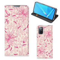 OPPO A52 | A72 Smart Cover Pink Flowers