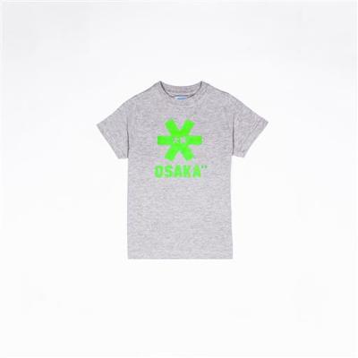 T-shirt Deshi Tee Grey Melange Green Star