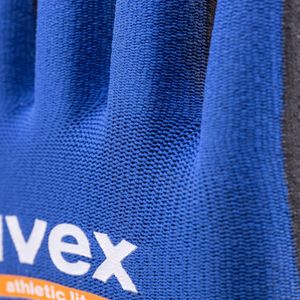 Uvex 6002710 beschermende handschoen Werkplaatshandschoenen Antraciet, Blauw Elastaan, Polyamide 1 stuk(s)