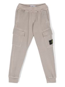 Stone Island Junior pantalon de jogging à patch Compass - Tons neutres