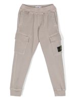 Stone Island Junior pantalon de jogging à patch Compass - Tons neutres - thumbnail