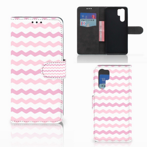 Huawei P30 Pro Telefoon Hoesje Waves Roze