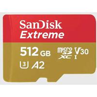 SanDisk Extreme microSDHC-kaart 512 GB Class 10 UHS-I Schokbestendig, Waterdicht - thumbnail