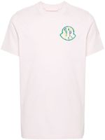 Moncler t-shirt en coton à logo imprimé - Rose