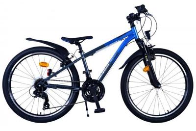 Volare xc race kinderfiets - 24 inch - 21 speed - blauw/grijs