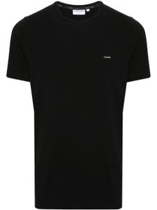 Calvin Klein t-shirt en coton stretch à patch logo - Noir