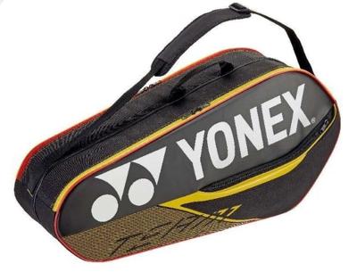 Yonex badmintontas Team Bag 6R zwart/geel Yonex badmintontas Team Bag 6R zwart/geel
