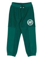 Emporio Armani Kids pantalon de jogging à patch logo - Vert