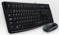 Logitech MK120 toetsenbord USB AZERTY Frans Zwart - thumbnail