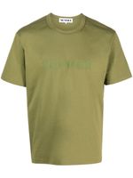 Sunnei t-shirt en coton à logo embossé - Vert