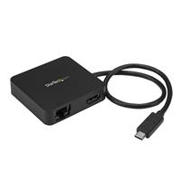 StarTech.com USB C Multiport Adapter, USB-C Travel Dock met 4K HDMI Video, Gigabit Ethernet, USB 3.0 Hub (1x USB-A 1x USB-C), USB Type-C Mini Laptop Docking Station, TB3 Compatibel (DKT30CHD)