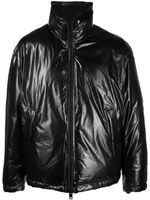 Diesel veste matelassée à patch logo - Noir