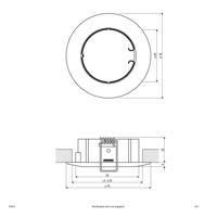 EVN 514013 514013 Inbouwring Halogeen Zonder 50 W Chroom