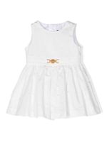 Versace Kids robe à broderie anglaise - Blanc