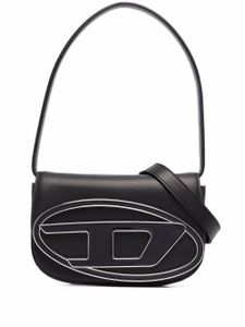 Diesel sac porté épaule 1DR en cuir - Noir