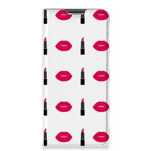 OPPO A54s | A16 | A16s Hoesje met Magneet Lipstick Kiss