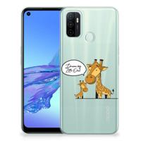 OPPO A53s | A53 Telefoonhoesje met Naam Giraffe