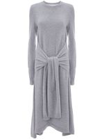 JW Anderson robe évasée à taille nouée - Gris