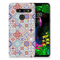 LG G8 Thinq TPU Siliconen Hoesje Tiles Color