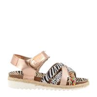 Red Rag 19260 leren sandalen roségoud/multi