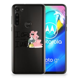 Motorola Moto G8 Power Telefoonhoesje met Naam i Can