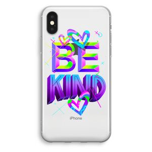 Be Kind: iPhone X Transparant Hoesje