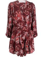 IRO robe Azula à fleurs - Rouge