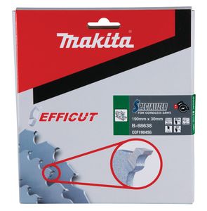 Makita B-68638 Cirkelzaagblad 190 x 30 x 1.45 mm Aantal tanden: 45 1 stuk(s)