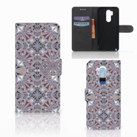 LG G7 Thinq Bookcase Flower Tiles