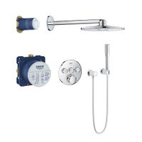 Grohe Grohtherm SmartControl Perfect inbouw regendoucheset SmartActive met 3 stralen Ø31cm chroom