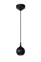 Lucide FAVORI - Hanglamp Badkamer - 1xGU10 - IP44 - Zwart