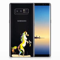 Samsung Galaxy Note 8 Telefoonhoesje met Naam Horse Color