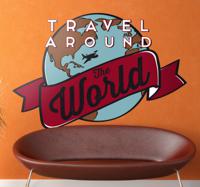 Sticker travel around the world - thumbnail