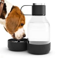 Asobu - Dog Bowl - fles van Tritan met Hundenapf 1,5 liter zwart