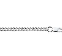 Ketting Gourmetschakel geslepen zilver 3,5 mm 45 cm