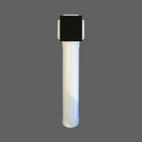 Etsero Roll-up closetrollen dispenser 13.7x77x13.5cm v. maximaal 6 rollen zwart - thumbnail