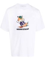 Maison Kitsuné t-shirt en coton à logo imprimé - Blanc