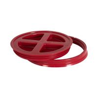 Gamma2 Gamma Seal Deksel voor diervoer, geschikt voor 1,9, 1,8 cm, 1,8 l en 7 gallon, rood