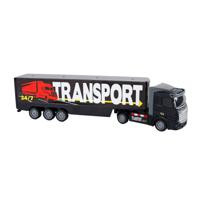 2-play Vrachtwagen met Oplegger Die-Cast Pull Back, 32Cm - thumbnail