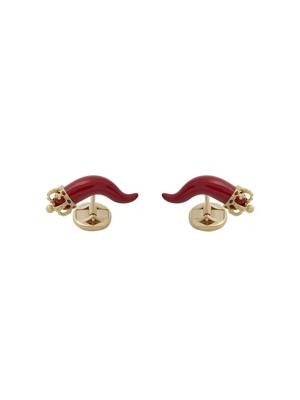 Dolce & Gabbana boutons de manchette Good Luck en or jaune 18ct sertis de rubis